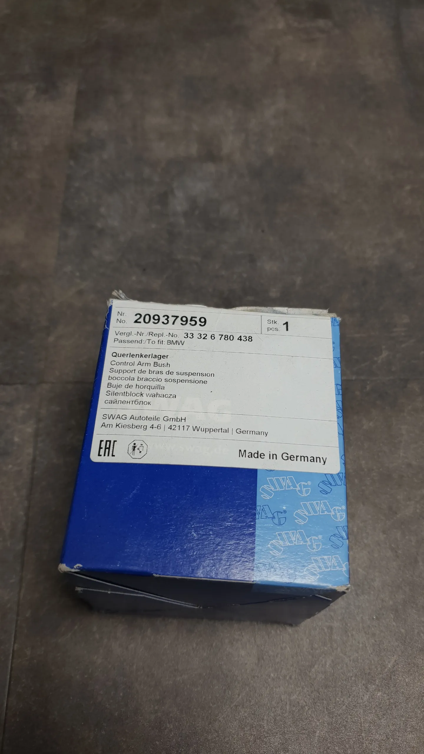 Сайлентблок заднего рычага [плавающий] F10,F07 GT,F06,F12,F01