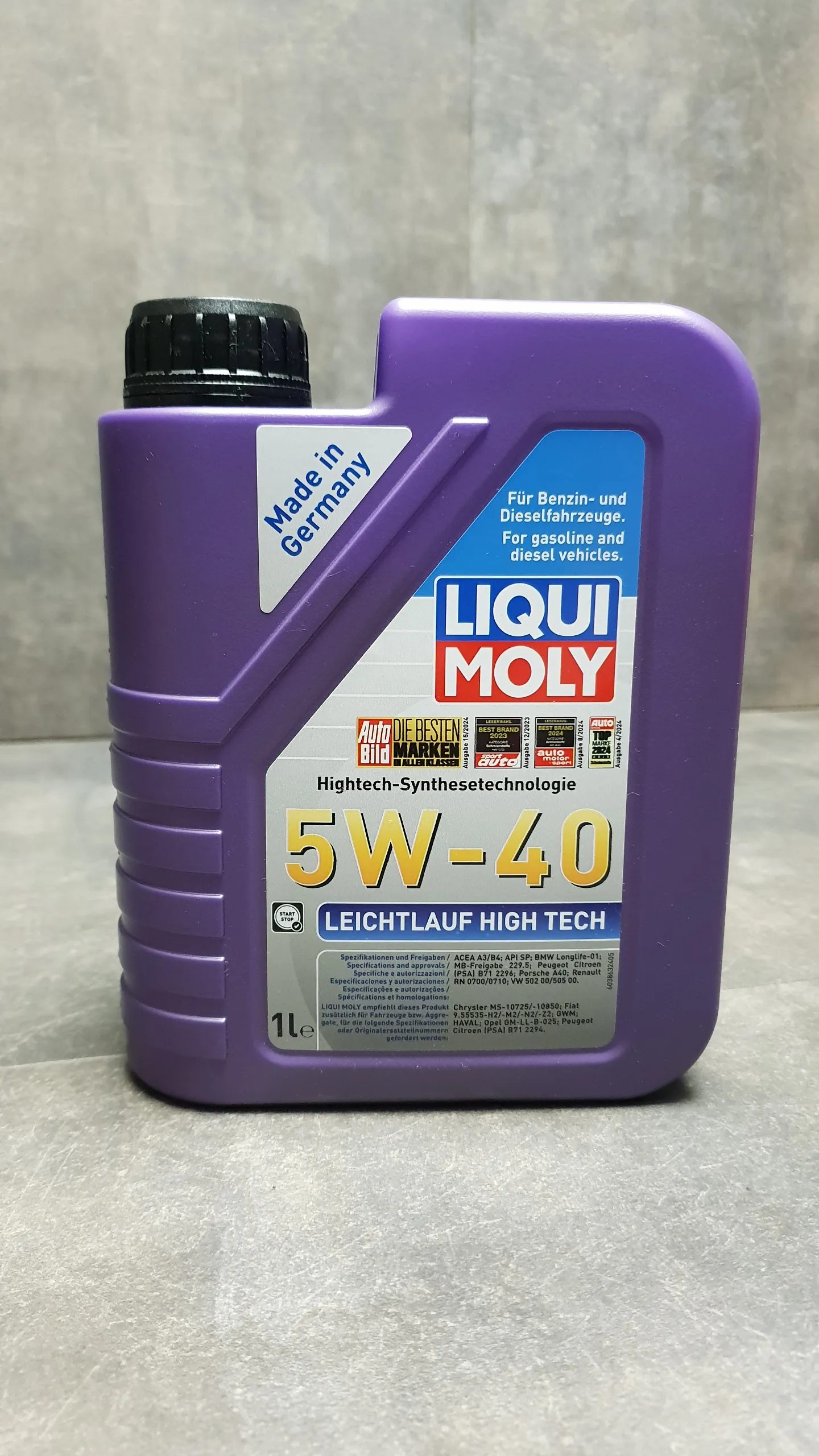 Масло моторное Liqui Moly 5W40 Leichtlauf High Tech, 1L