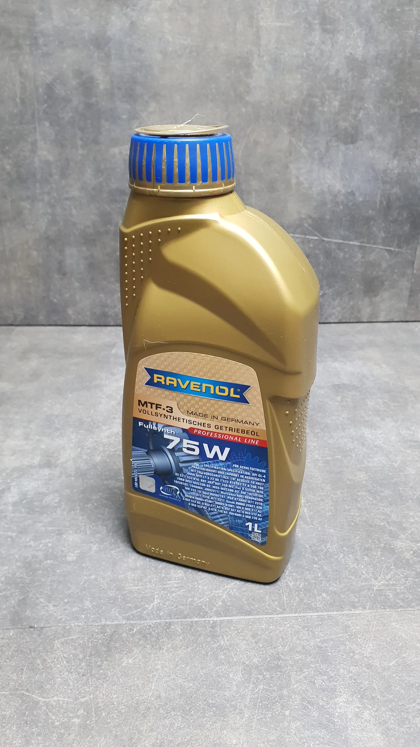 Масло трансмиссионное MTF LT-3 SAE 75W (1л) для 6ст. МКПП [Getrag GS6-17BG] E87,E90,E60