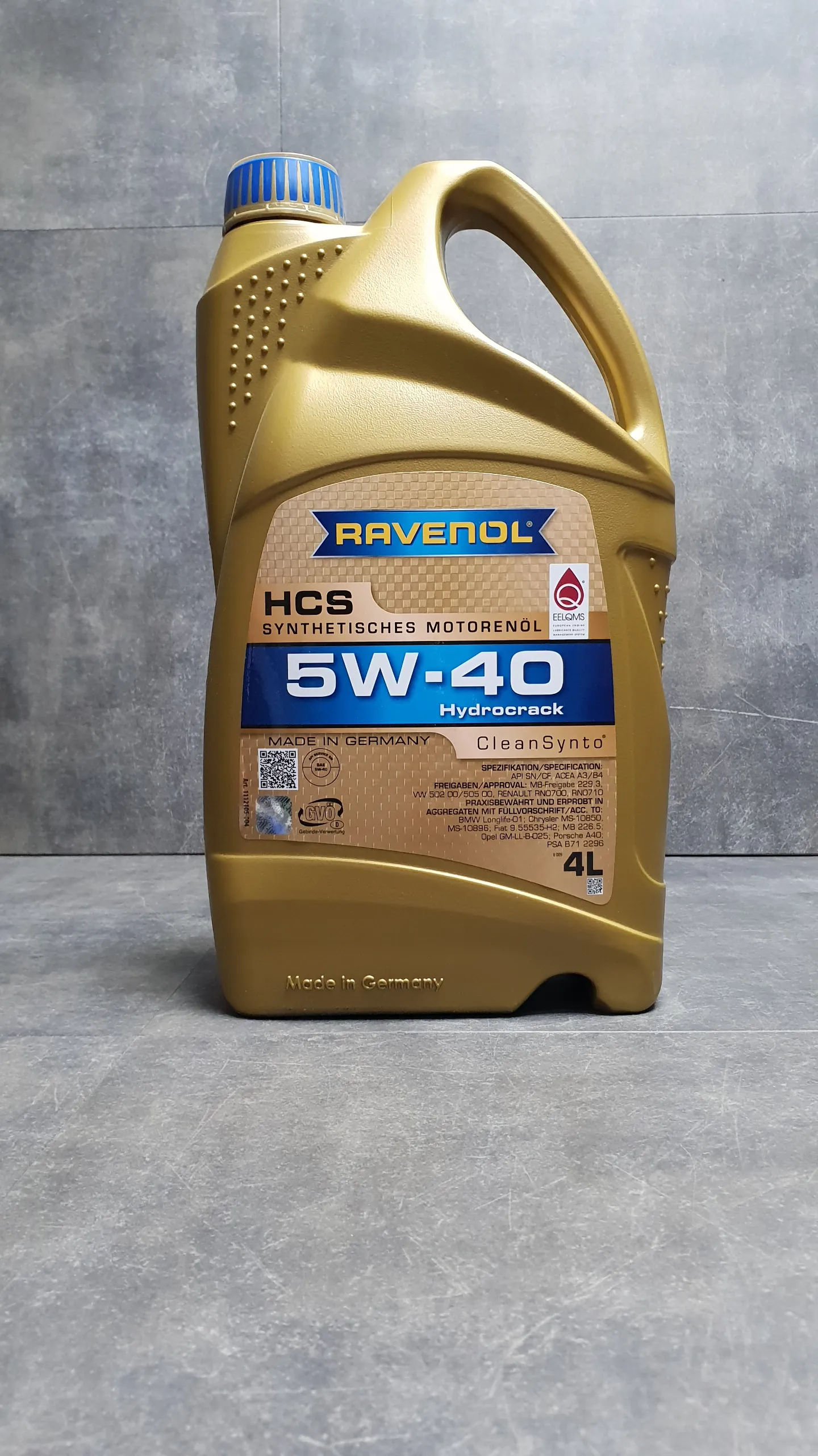 Масло моторное Ravenol HCS 5W40 Fullsynth, 4L