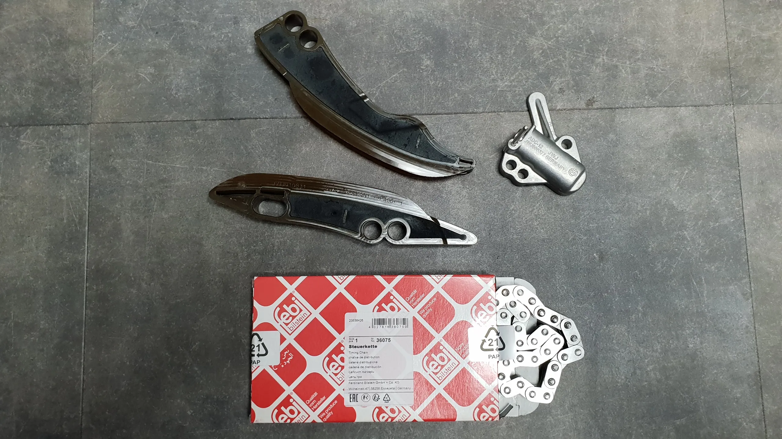 Комплект ГРМ B37,N57N,N57Z,N57X,B57,B57S [Цепь ТНВД,натяж.,2 направля](Нижний)