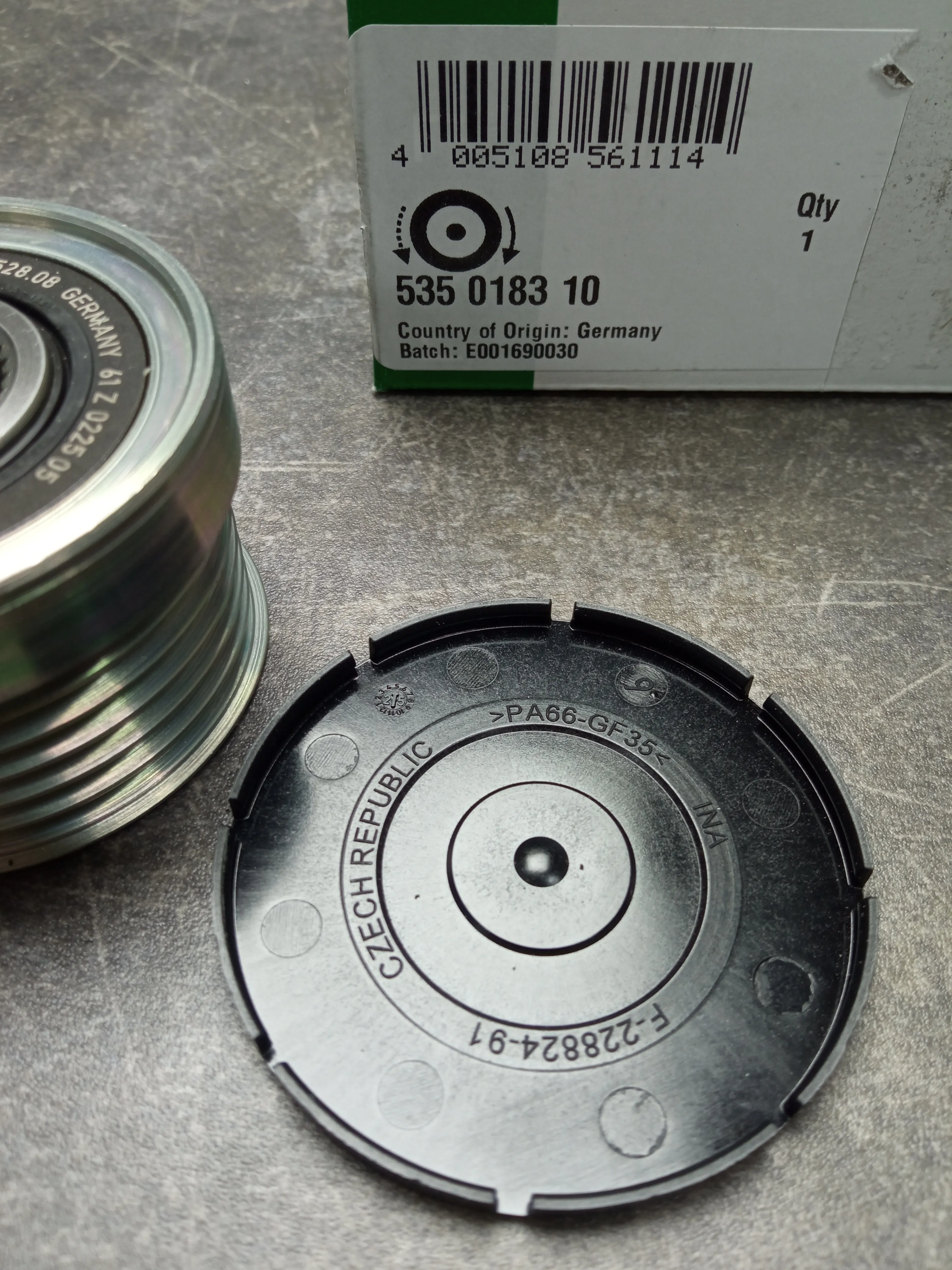 Обгонная муфта (шкив) N40-N46N,N52,N52N,N53 [6PK, генератор BOSCH]